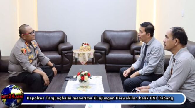 
 Bahas Pengamanan Kapolres Tanjungbalai Terima Kunjungan dan Silaturahmi Dari Bank BNI Cabang