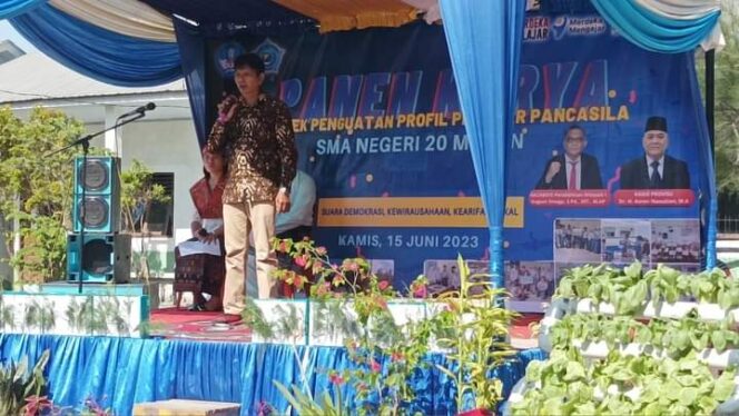 
 Pasca Panen Karya P5, Ketua Komite Apresiasi Kepala SMAN 20 Medan