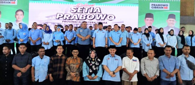 
 Setia Prabowo Sumut Siap Menangkan Paslon 02 Sekali Putaran