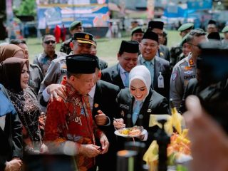 Bupati dan wakil Bupati bersama Forkopimda Gelar syukuran HUT  Pemkab Labuhanbatu yang ke 80 