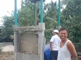 Baru Seminggu Proyek Sumur Dan Pipanisasi Nagori Mayang Roboh Diduga Tidak Sesuai RAB