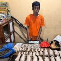 Unit Reskrim Polsek Bilah Hilir Amankan Pengedar Ganja Sita 1,2 Kg Barang Bukti