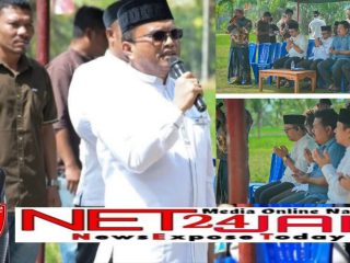 Walikota Padangsidimpuan Bersama Masyarakat Saksikan Penyembelihan Sapi Kurban Presiden RI