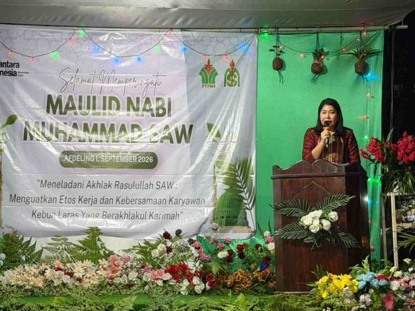 Peringatan Maulid Nabi 2026 di Afd I Kebun Laras Dirangkai dengan Santunan Anak Yatim