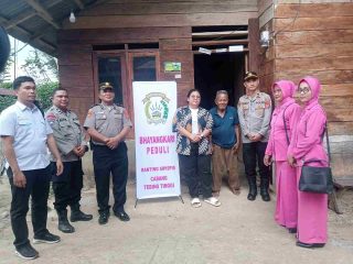 PTPN IV Regional 1 Kebun Gunung Monako Kolaborasi Dengan Polsek Sipispis Gelar Bakti Sosial Di Desa Simalas
