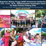 Kapolres Tebing Tinggi Kunjungi Polsek Padang Hulu, Tekankan Pemberantasan Narkoba