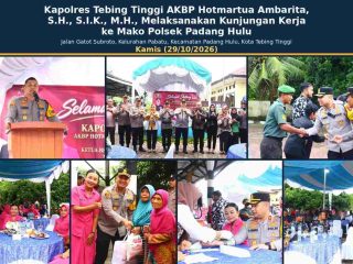 Kapolres Tebing Tinggi Kunjungi Polsek Padang Hulu, Tekankan Pemberantasan Narkoba